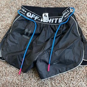 Off white Nike shorts